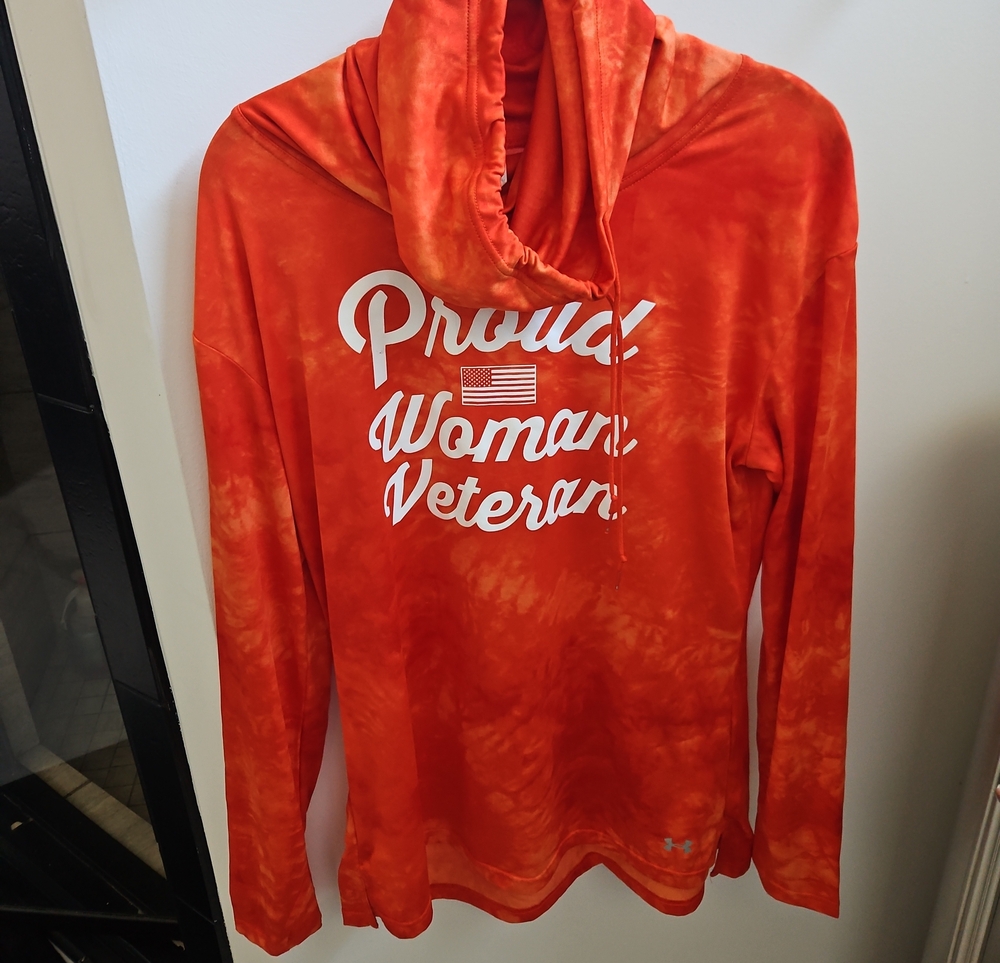 Under Armour Women's Orange Tie-Dye Hoodie